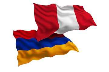 Peru and Armenia Friendship Flags Diplomatic Relations of Two countries, Sports competition