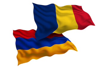Romania and Armenia Friendship Flags Diplomatic Relations of Two countries, Sports competition