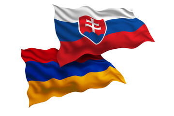 Slovakia and Armenia Friendship Flags Diplomatic Relations of Two countries, Sports competition