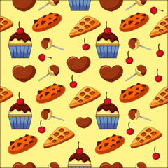 Dessert Seamless Pattern