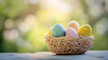 easter, egg, basket, holiday, eggs, spring, celebration, decoration, food, color, colorful, tradition, nest, traditional, yellow, colored, easter egg, seasonal, season, easter eggs, paint, symbol, gre