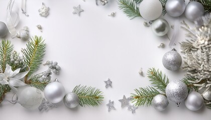 silver christmas balls