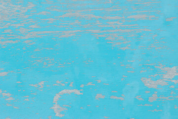 Old grunge wood plank texture background. Vintage blue and white peeling wooden board wall have antique cracking style object for furniture design. Painted weathered table woodworking hardwoods empty.