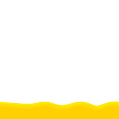 Obraz premium Yellow bottom border