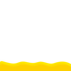 Obraz premium Yellow bottom border