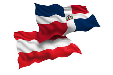 Dominican Republic and Austria Friendship Flags Diplomatic Relations of Two countries, Sports competition