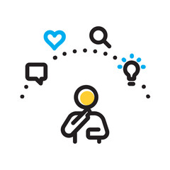 Vector multi color icon for Attributes