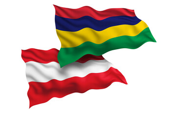 Mauritius and Austria Friendship Flags Diplomatic Relations of Two countries, Sports competition