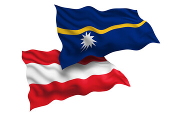 Nauru and Austria Friendship Flags Diplomatic Relations of Two countries, Sports competition