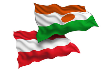 Niger and Austria Friendship Flags Diplomatic Relations of Two countries, Sports competition