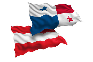 Panama and Austria Friendship Flags Diplomatic Relations of Two countries, Sports competition