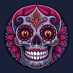 Fototapeta premium Day of the dead concept skull Vector