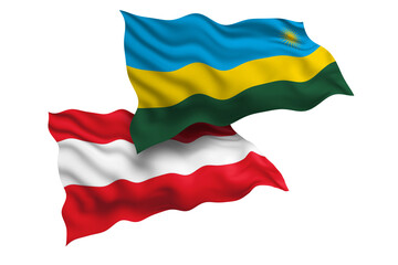 Rwanda and Austria Friendship Flags Diplomatic Relations of Two countries, Sports competition