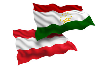 Tajikistan and Austria Friendship Flags Diplomatic Relations of Two countries, Sports competition