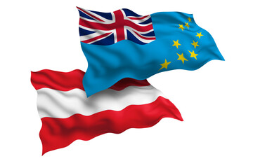 Tuvalu and Austria Friendship Flags Diplomatic Relations of Two countries, Sports competition