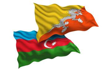 Bhutan and Azerbaijan Friendship Flags Diplomatic Relations of Two countries, Sports competition