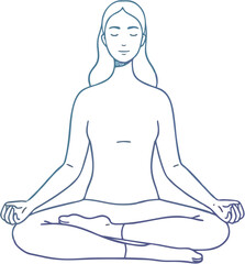woman in yoga position