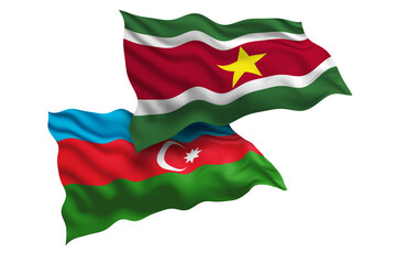 Suriname and Azerbaijan Friendship Flags Diplomatic Relations of Two countries, Sports competition