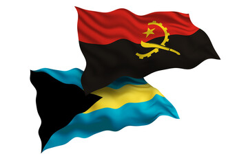 Angola and Bahamas Friendship Flags Diplomatic Relations of Two countries, Sports competition