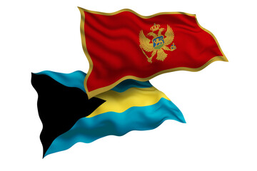 Montenegro and Bahamas Friendship Flags Diplomatic Relations of Two countries, Sports competition