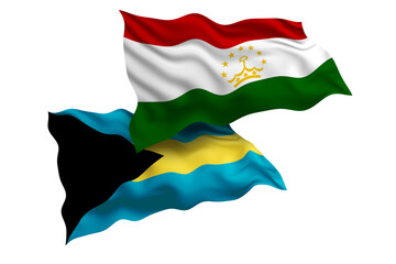 Tajikistan and Bahamas Friendship Flags Diplomatic Relations of Two countries, Sports competition