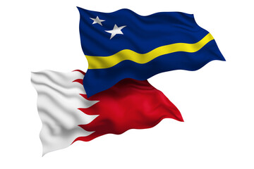 Curacao and Bahrain Friendship Flags Diplomatic Relations of Two countries, Sports competition