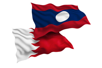 Laos and Bahrain Friendship Flags Diplomatic Relations of Two countries, Sports competition