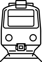 Modern Train Icon with a Minimalist Design Approach