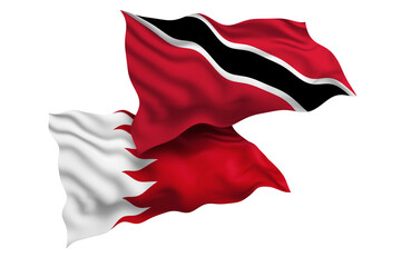 Trinidad and Tobago and Bahrain Friendship Flags Diplomatic Relations of Two countries, Sports...