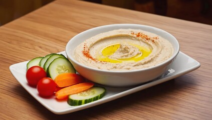 Hummus with vegetables