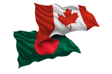 Canada and Bangladesh Friendship Flags Diplomatic Relations of Two countries, Sports competition