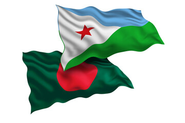 Djibouti and Bangladesh Friendship Flags Diplomatic Relations of Two countries, Sports competition