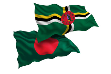 Dominica and Bangladesh Friendship Flags Diplomatic Relations of Two countries, Sports competition