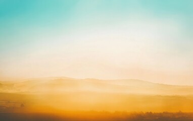 Fototapeta premium A rustic countryside sunrise abstract gradient background. Featuring warm golden tones and soft natural transitions. Emphasizing tranquility and simplicity. Ideal for organic and farm-themed visuals