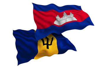 Cambodia and Barbados Friendship Flags Diplomatic Relations of Two countries, Sports competition