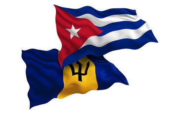 Cuba and Barbados Friendship Flags Diplomatic Relations of Two countries, Sports competition
