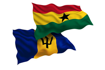 Ghana and Barbados Friendship Flags Diplomatic Relations of Two countries, Sports competition