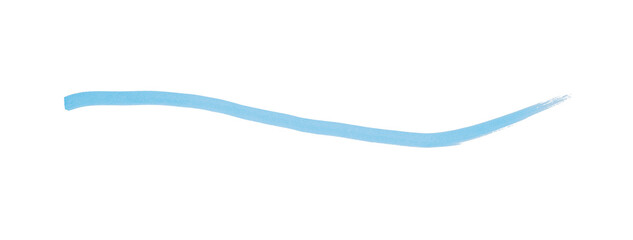 Draw a light blue pencil line separated on a transparent background.