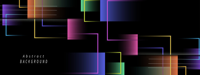 Colorful background in abstract shapes