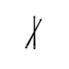 Drum Sticks Vector Icon 
