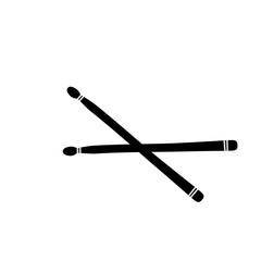 Drum Sticks Vector Icon 