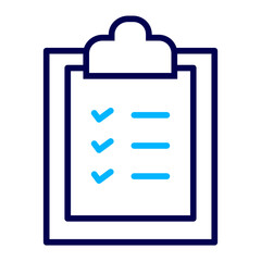 List Clipboard Outline Color icon