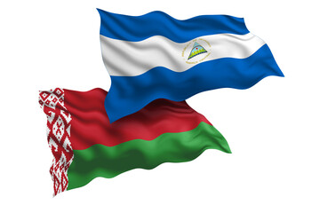 Nicaragua and Belarus Friendship Flags Diplomatic Relations of Two countries, Sports competition