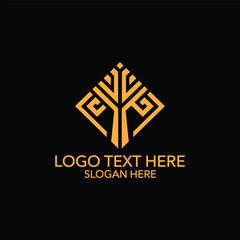 Fototapeta premium company logo design template 