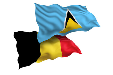 Saint Lucia and Belgium Friendship Flags Diplomatic Relations of Two countries, Sports competition