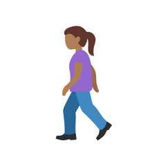Woman Walking Forward
