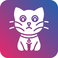 Cat Vector Icon Style