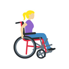 Fototapeta premium Woman in Wheelchair 