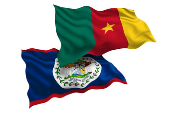 Cameroon and Belize Friendship Flags Diplomatic Relations of Two countries, Sports competition