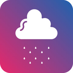 Raining Vector Icon Style